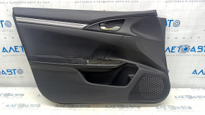 Door trim card front left Honda Civic X FC 16-21 4d cloth black, scratches, for dry cleaning