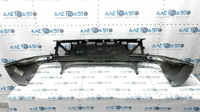 Rear bumper lip Porsche Macan 15-21 structure, cracks in fasteners