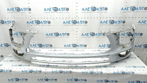 Front bare bumper Porsche Macan 15-18 for parking sensors, white, scratches, sand