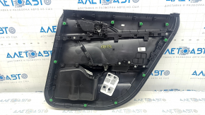 Door trim card rear left Honda Civic X FC 16-21 4d black, armrest black cloth, scratches, abrasions