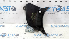 Front pillar trim left lower Subaru XV Crosstrek 13-17 black, scratches, worn