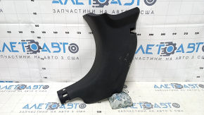 Front pillar trim lower left Nissan Versa 12-19 usa black. scratches