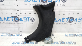 Front pillar trim lower left Nissan Versa 12-19 usa black, scratches
