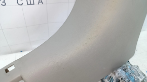 Front pillar trim lower left Nissan Versa 12-16 usa gray, scratches