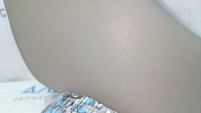 Front pillar trim lower right Nissan Versa 12-17 usa gray, plastic turned white, scratches