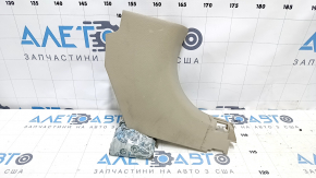Front pillar trim lower right Nissan Altima 13-18 beige, scratches, worn, plastic turned white