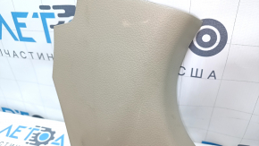 Front pillar trim lower right Nissan Altima 13-18 beige, scratches, worn, plastic turned white