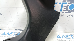 Front pillar trim lower left Nissan Altima 16-18 rest, black, scratches