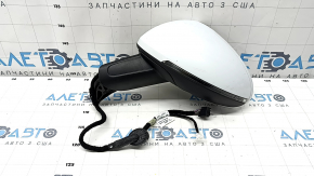 Side mirror left Porsche Macan 15- turn signal, heated, backlight, BSM, 15+2 pins, white