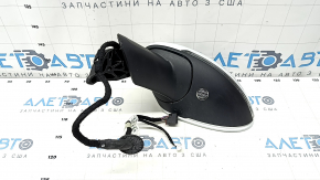 Side mirror left Porsche Macan 15- turn signal, heated, backlight, BSM, 15+2 pins, white