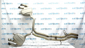 Rear muffler with barrels Porsche Macan 15-18 3.0T, 3.6T with damper
