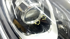 Front right headlight complete Porsche Macan 15-18 xenon, under washer, adaptive, black, sand