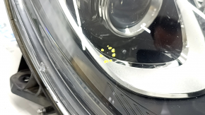 Front right headlight complete Porsche Macan 15-18 xenon, under washer, adaptive, black, sand