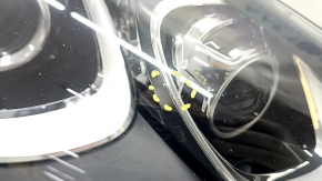Front right headlight complete Porsche Macan 15-18 xenon, under washer, adaptive, black, sand