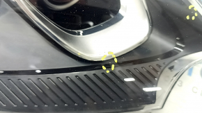 Front right headlight complete Porsche Macan 15-18 xenon, under washer, adaptive, black, sand