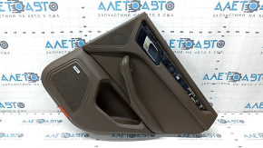 Door trim card rear right Porsche Macan 15-18 leather brown without backlight and curtain, insert brown leather, armrest brown leather, Bose, dents