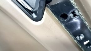 Door trim card rear right Porsche Macan 15-18 leather brown without backlight and curtain, insert brown leather, armrest brown leather, Bose, dents