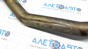 Left exhaust pipe Porsche Macan 15-18 3.0T, 3.6T dented
