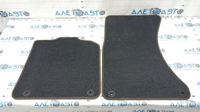 Set of floor mats for Porsche Macan 15 - brown cloth