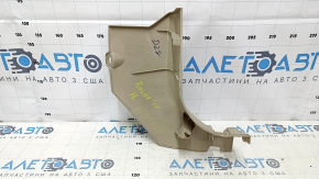 Front pillar trim lower left Nissan Rogue 14-20 beige, worn