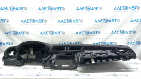 Torpedo front panel with AIRBAG Honda Insight 19-22 black, with overlay, rusty squib, for cleaning
