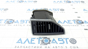 Front panel air duct deflector central right Porsche Macan 15- without illumination, black with chrome