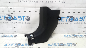 Front pillar trim lower left Nissan Rogue 14-20 black, scratches