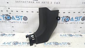 Front pillar trim lower left Nissan Rogue 14-20 black, scratches, worn