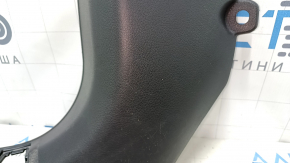 Front pillar trim lower left Nissan Rogue 14-20 black, scratches, worn