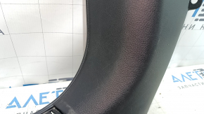 Front pillar trim lower left Nissan Rogue 14-20 black, scratches, worn