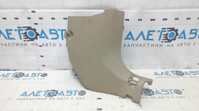 Front pillar trim lower right Nissan Rogue 14-20 beige, scratches, minor scratches