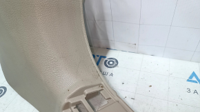 Front pillar trim lower right Nissan Rogue 14-20 beige, scratches, minor scratches