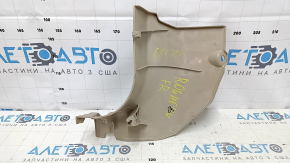 Front pillar trim lower right Nissan Rogue 14-20 beige, scratches, minor scratches