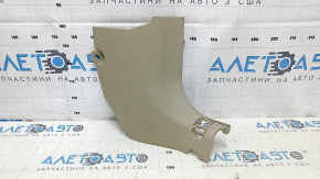 Front pillar trim lower right Nissan Rogue 14-20 beige, scratches, needs cleaning