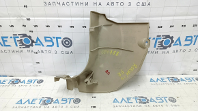Front pillar trim lower right Nissan Rogue 14-20 beige, scratches, needs cleaning