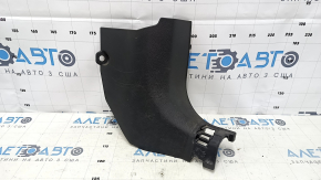 Front pillar trim lower right Nissan Rogue 14-20 black, scratches, worn