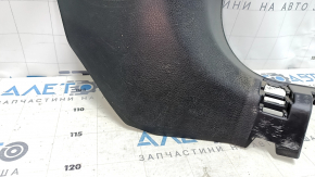 Front pillar trim lower right Nissan Rogue 14-20 black, scratches, worn