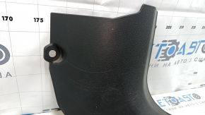 Front pillar trim lower right Nissan Rogue 14-20 black, scratches, worn