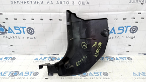 Front pillar trim lower right Nissan Rogue 14-20 black, scratches, worn