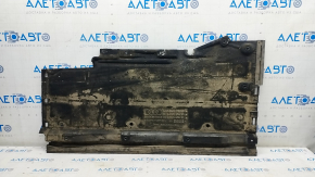 Left underbody protection Audi A4 B8 08-16 large, worn, torn