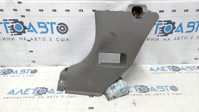 Front pillar trim lower left Honda CRV 12-16 gray, scratches, plastic turned white