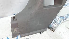 Front pillar trim lower left Honda CRV 12-16 gray, scratches, plastic turned white