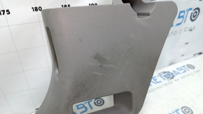 Front pillar trim lower left Honda CRV 12-16 gray, scratches, plastic turned white