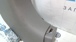 Front pillar trim lower right Honda CRV 12-16 gray, scratches, plastic turned white