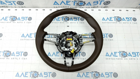 Naked steering wheel Porsche Macan 15-18 leather brown with heating