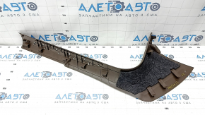 Door sill trim front right Porsche Macan 15-18 brown with chrome insert Macan S, scratches