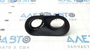 Front Ignition Lock Trim Porsche Macan 15-18 Black with Chrome, with Backlight