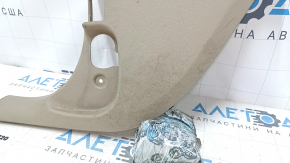 Front pillar trim lower left BMW 335i e92 07-13 beige, needs cleaning, scratches