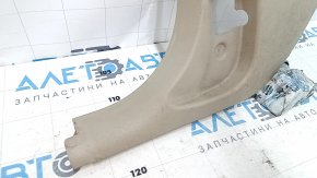 Front pillar trim lower left BMW 335i e92 07-13 beige, needs cleaning, scratches