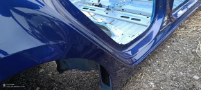 Quarter wing rear right Tesla Model 3 21- on the body, blue PPSB, wrinkled